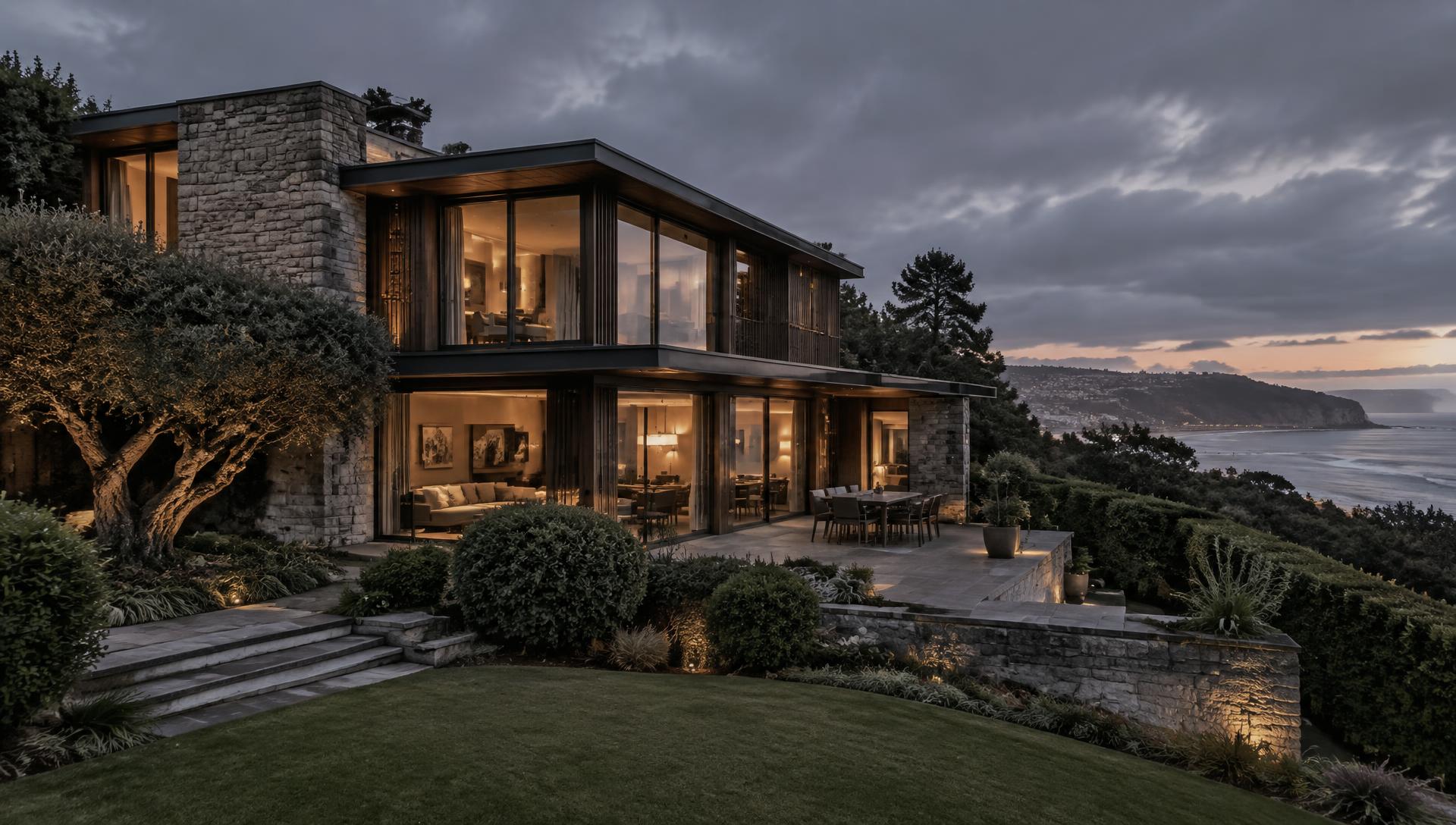 Vivienda contemporánea junto a la costa de Bizkaia